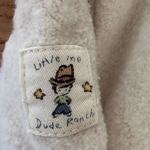 ❄️ LITTLE ME Snowsuit with mittens hood offwhite baby size 3 months LIKE NEW - Picture 11 of 14